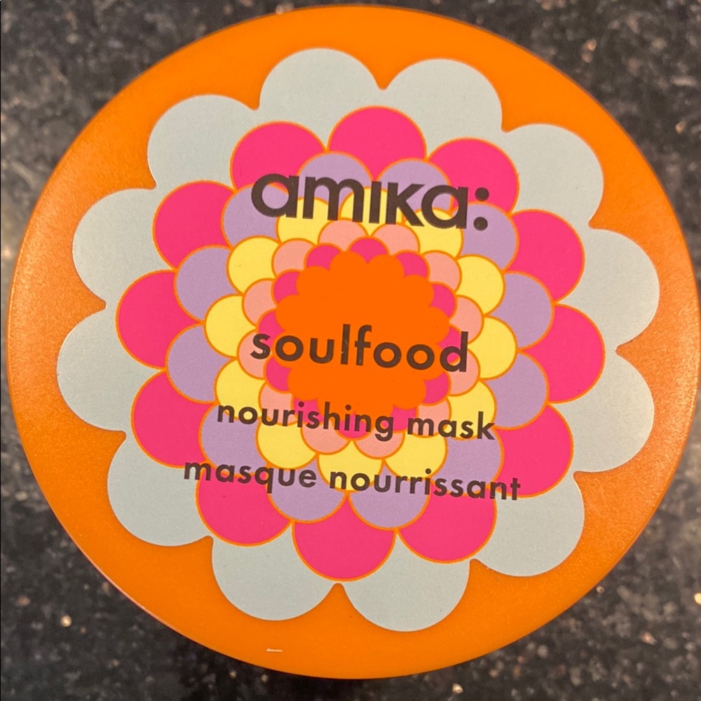 amika Soulfood Nourishing Mask - Orange and Pink